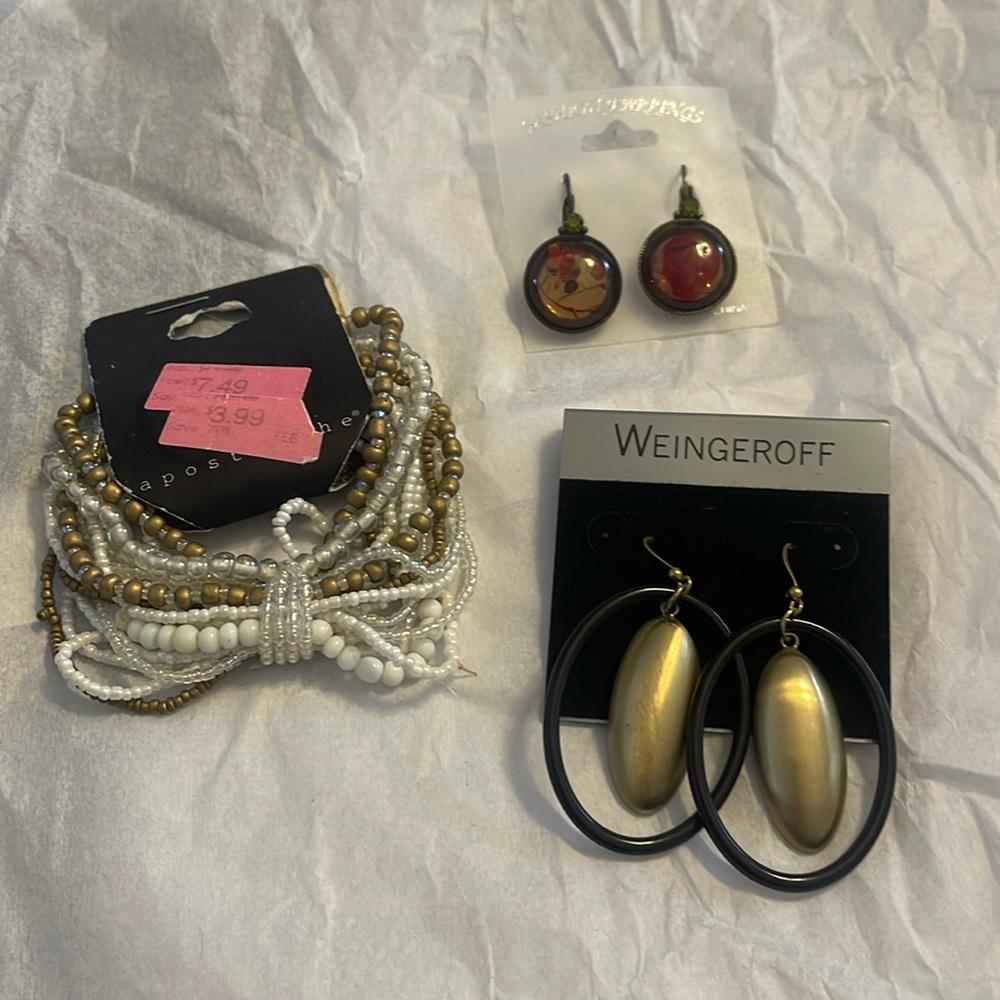 NWT Earrings and Bracelets (Bundle of 3)